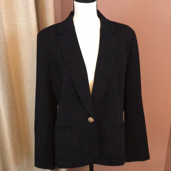 Anne Klein Jackets & Blazers - Anne Klein | Black Patterned Blazer